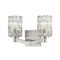 Z-Lite Aubrey 2 Light Vanity, Brushed Nickel & Clear 1931-2V-BN - alternate 1